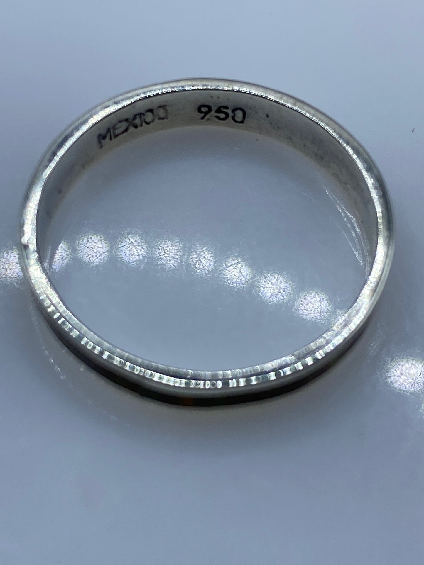 Anillo de Plata .950 Ópalo de Fuego Minimalista — foto 5