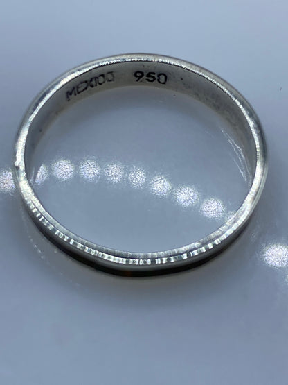 Anillo de Plata .950 Ópalo de Fuego Minimalista — foto 5