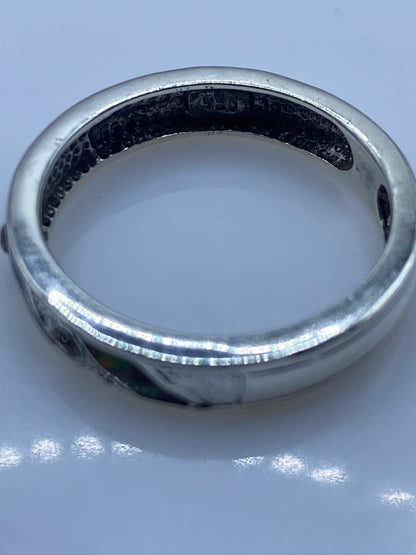 Anillo de Plata Ópalo de Fuego Multicolor — Diseño Moderno — foto 5