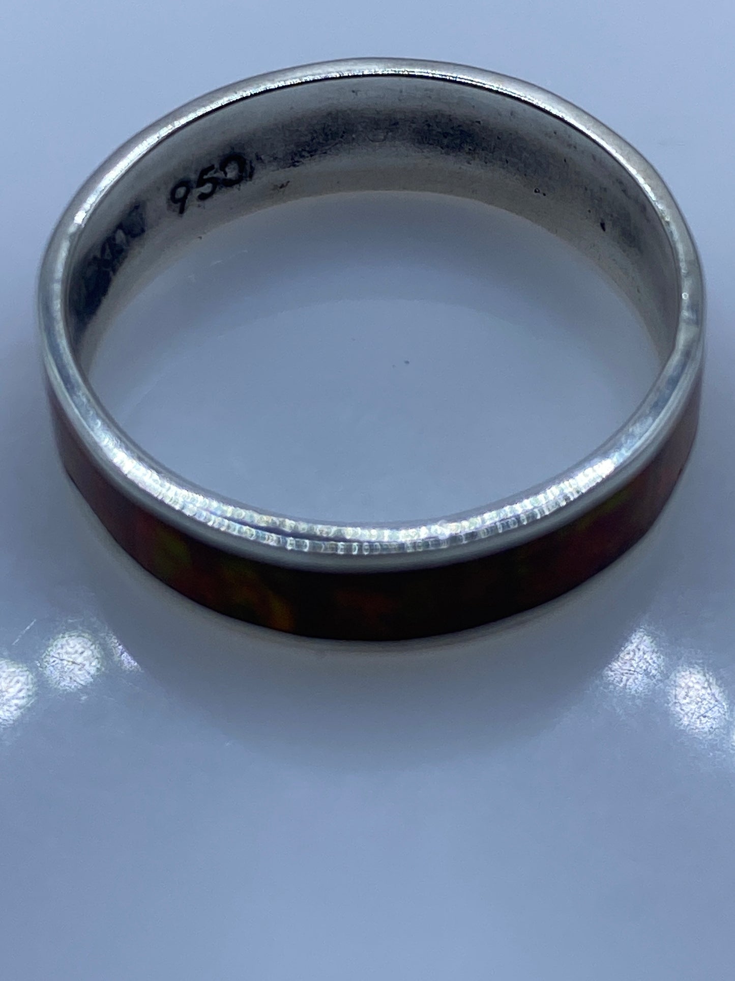 Anillo de Plata .950 con Ópalo de Fuego Naranja — foto 5