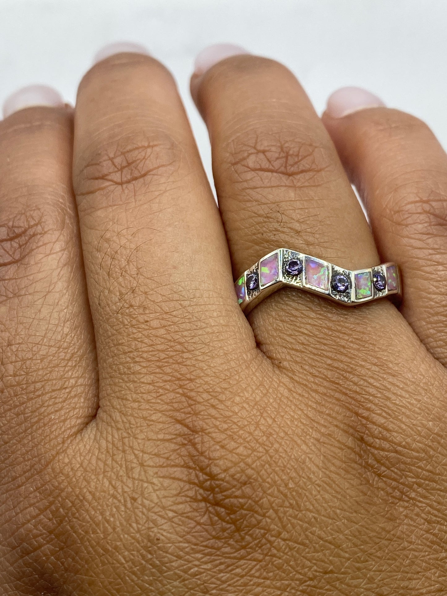 Reverso del anillo mostrando el sello 950 en plata pura de Taxco