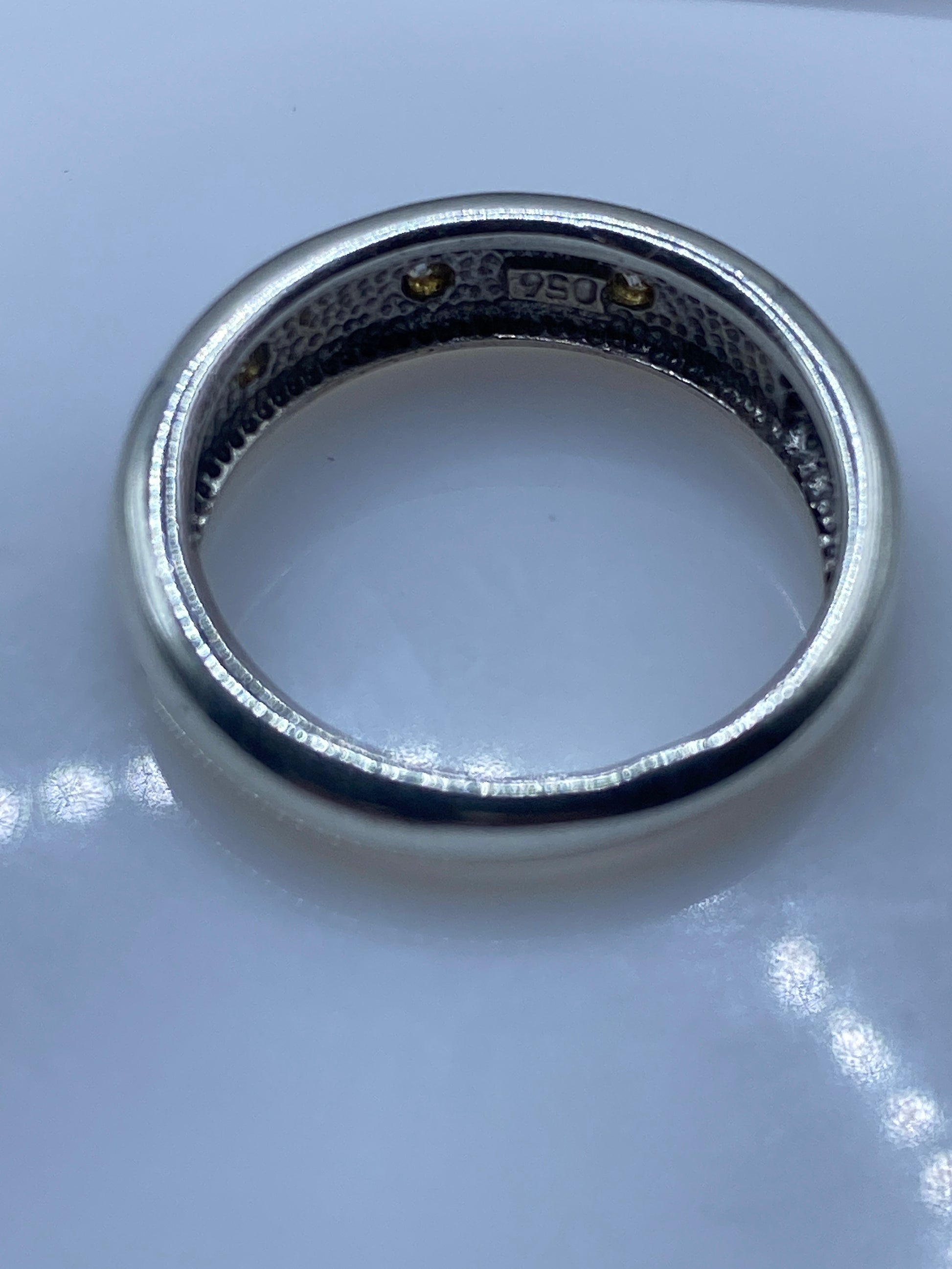 Anillo de Plata Ópalo de Fuego Azul — Minimalista Taxco .950 — foto 5