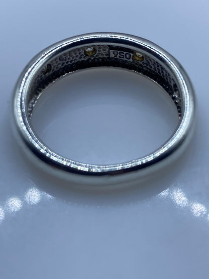 Anillo Plata .950 Ópalo de Fuego Multicolor — Diseño Artesanal — foto 5