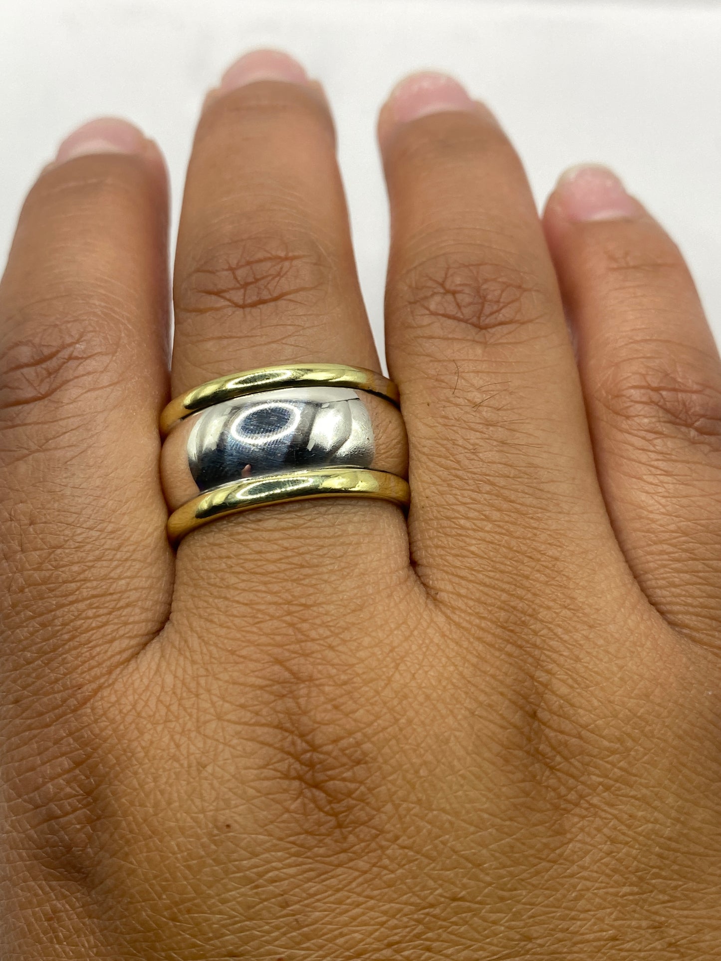 Sello interior 925 MEXICO en anillo de plata con peso 11.5 gramos
