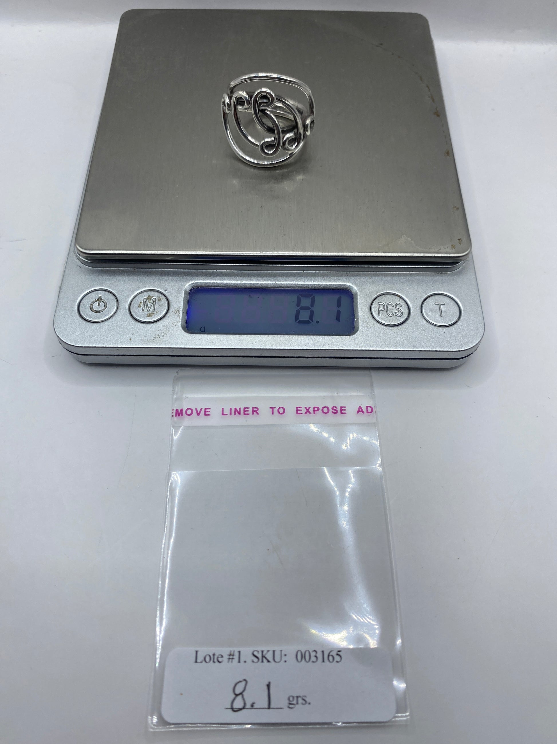 Anillo de Plata Puro Diseño Étnico — Banda Abierta Taxco — foto 6