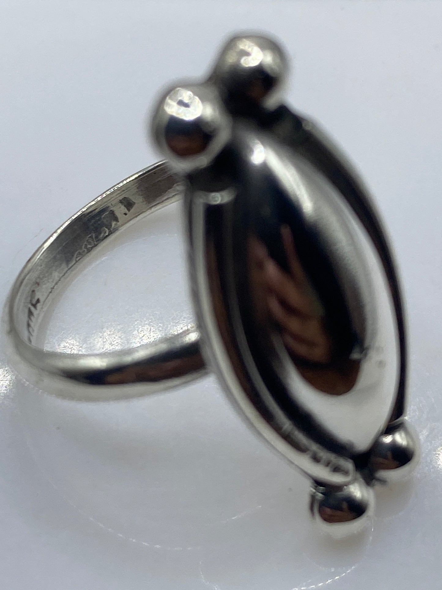 Anillo de Plata Pura Escultórico Esferas — Solitario Taxco — foto 5