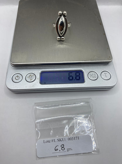 Anillo de Plata Pura Escultórico Esferas — Solitario Taxco — foto 6