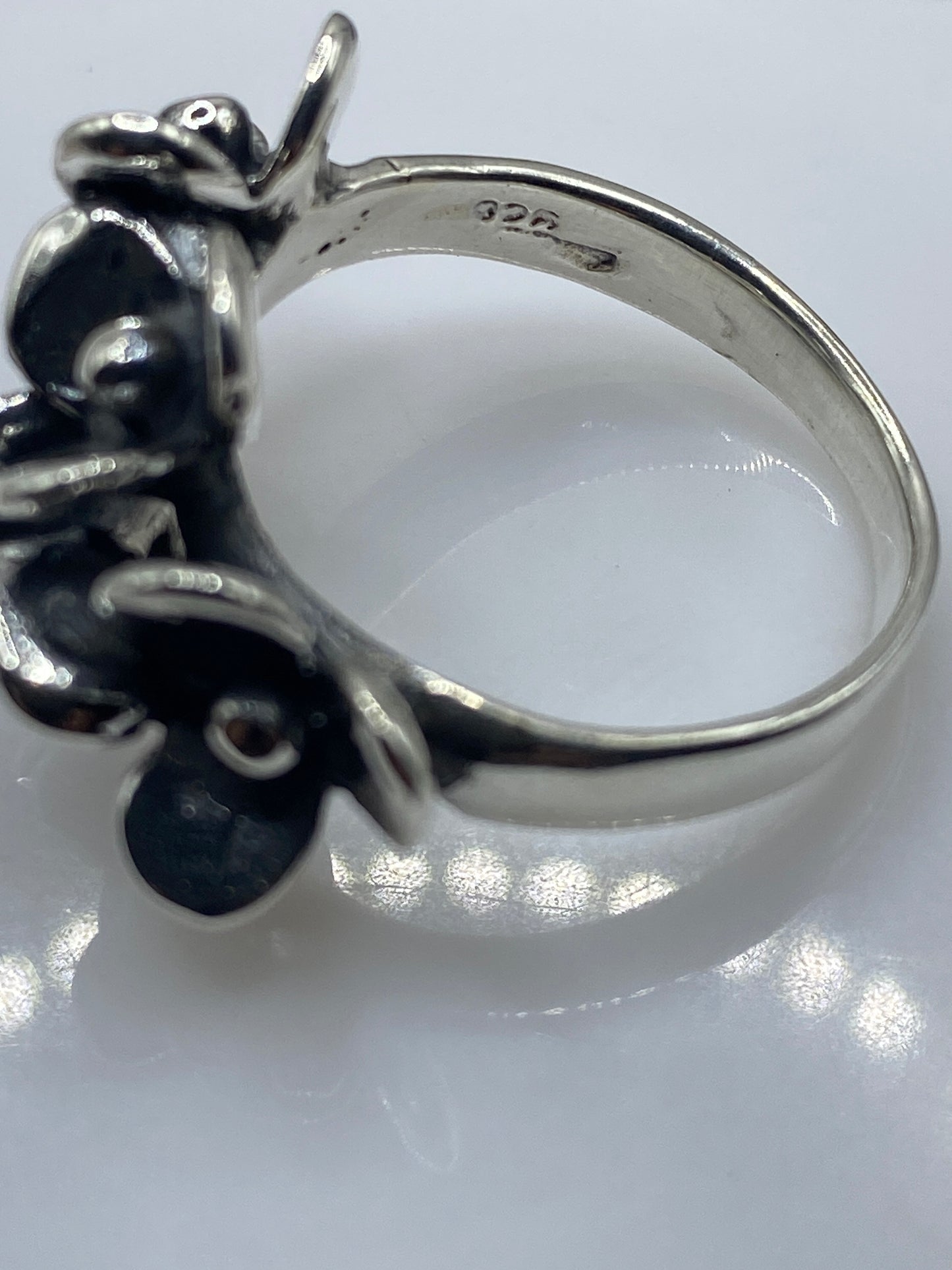 Anillo de Plata Flores Escultóricas — Diseño Artesanal Taxco — foto 5