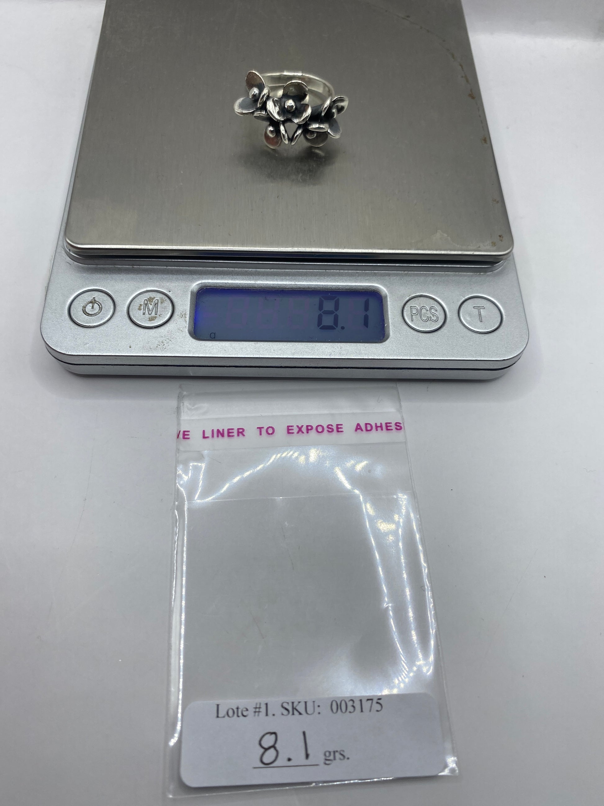 Anillo de Plata Flores Escultóricas — Diseño Artesanal Taxco — foto 6