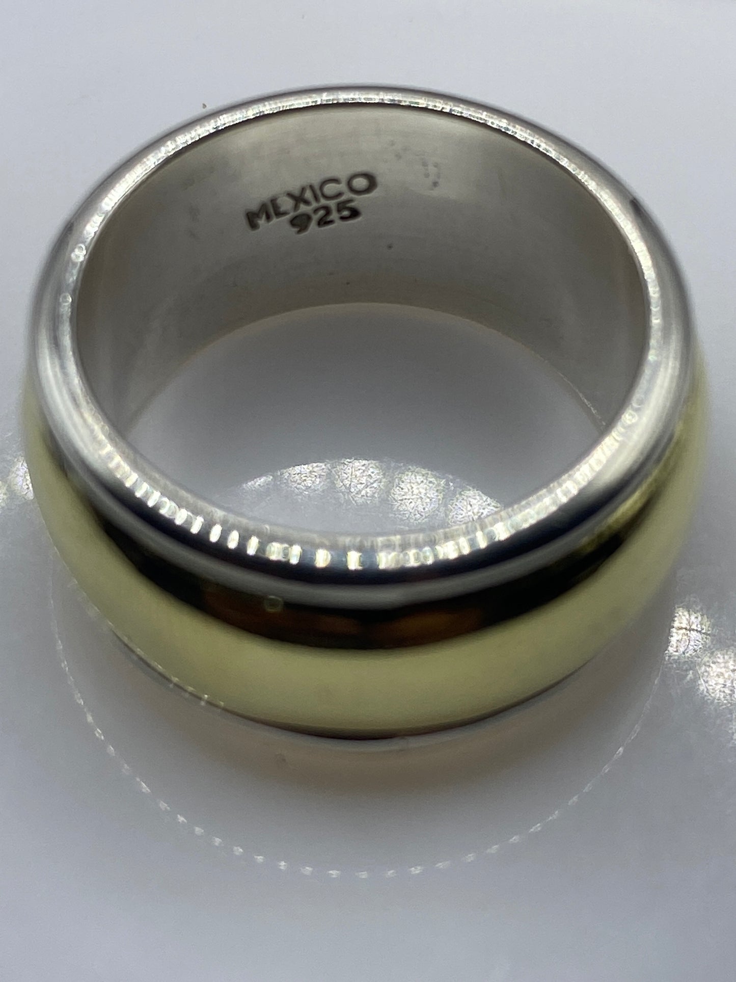 Anillo de Plata Banda Pulida Hombre — Minimalista Taxco — foto 5