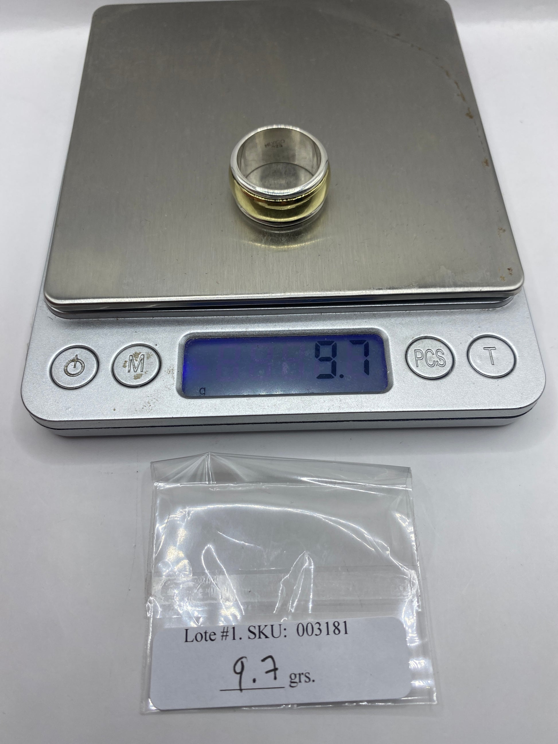 Anillo de Plata Banda Pulida Hombre — Minimalista Taxco — foto 6