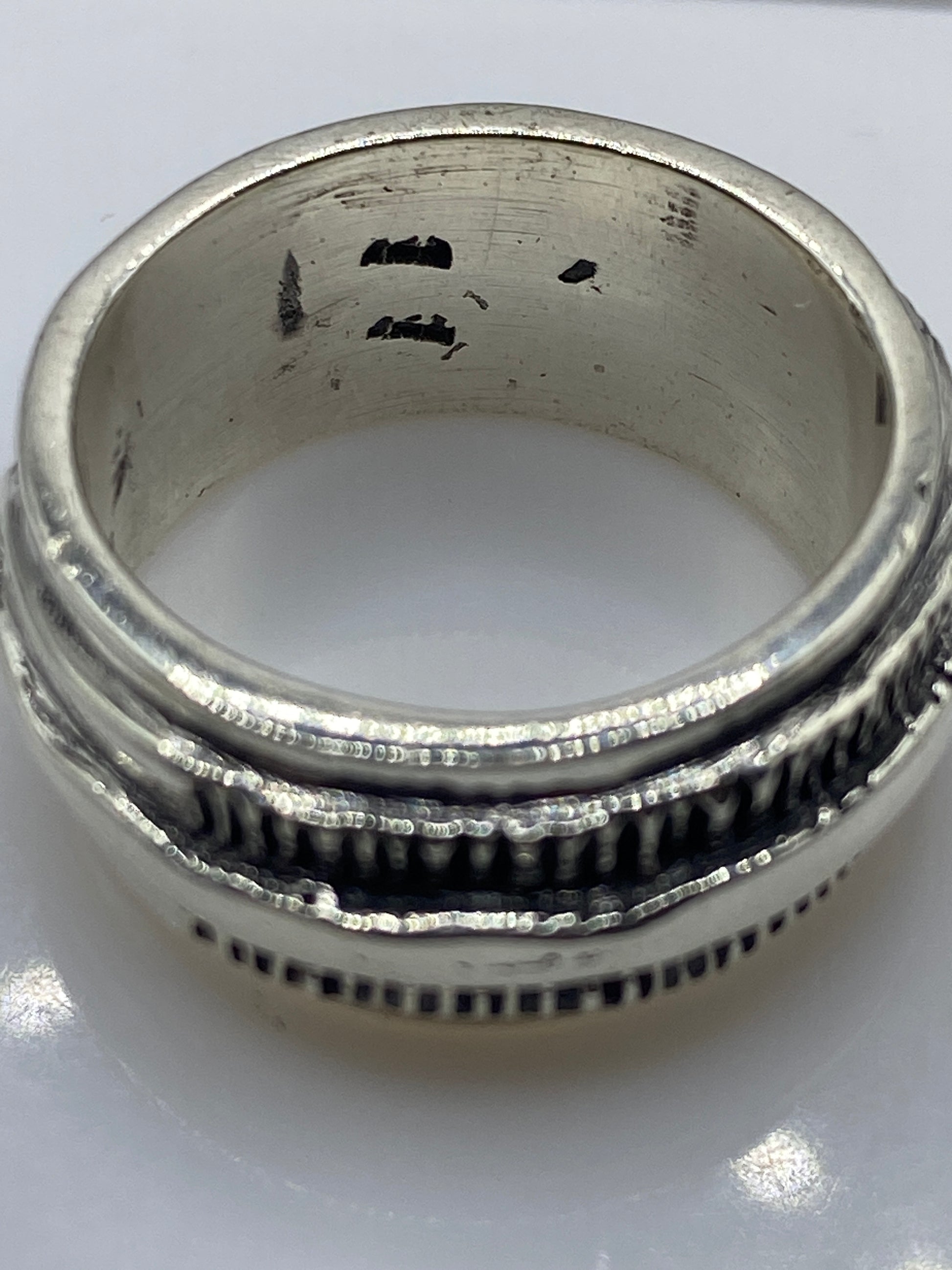 Anillo de Plata .925 Bandas Texturadas — Hombre — foto 5