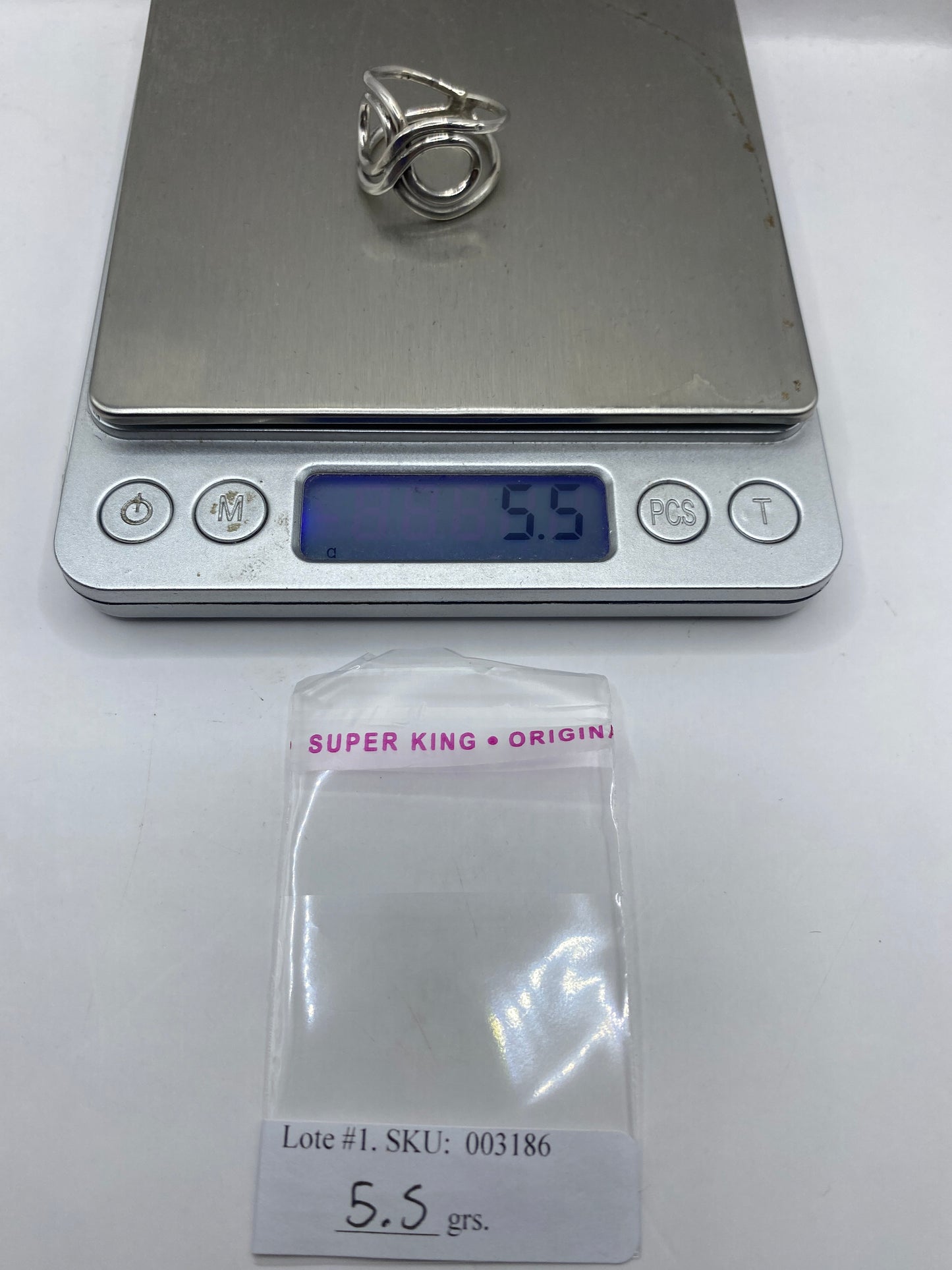 Anillo de Plata Doble Bucle Geométrico — Moderno Minimalista — foto 6