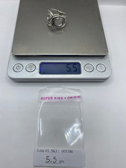 Anillo de Plata Doble Bucle Geométrico — Moderno Minimalista — foto 6
