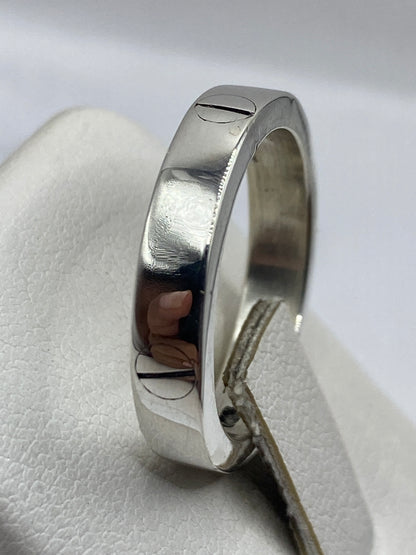 Anillo banda de perfil lateral, detalle del ancho uniforme de 6 mm