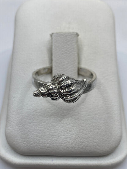 Anillo de plata con búho artesanal tallado a mano, en talla 6