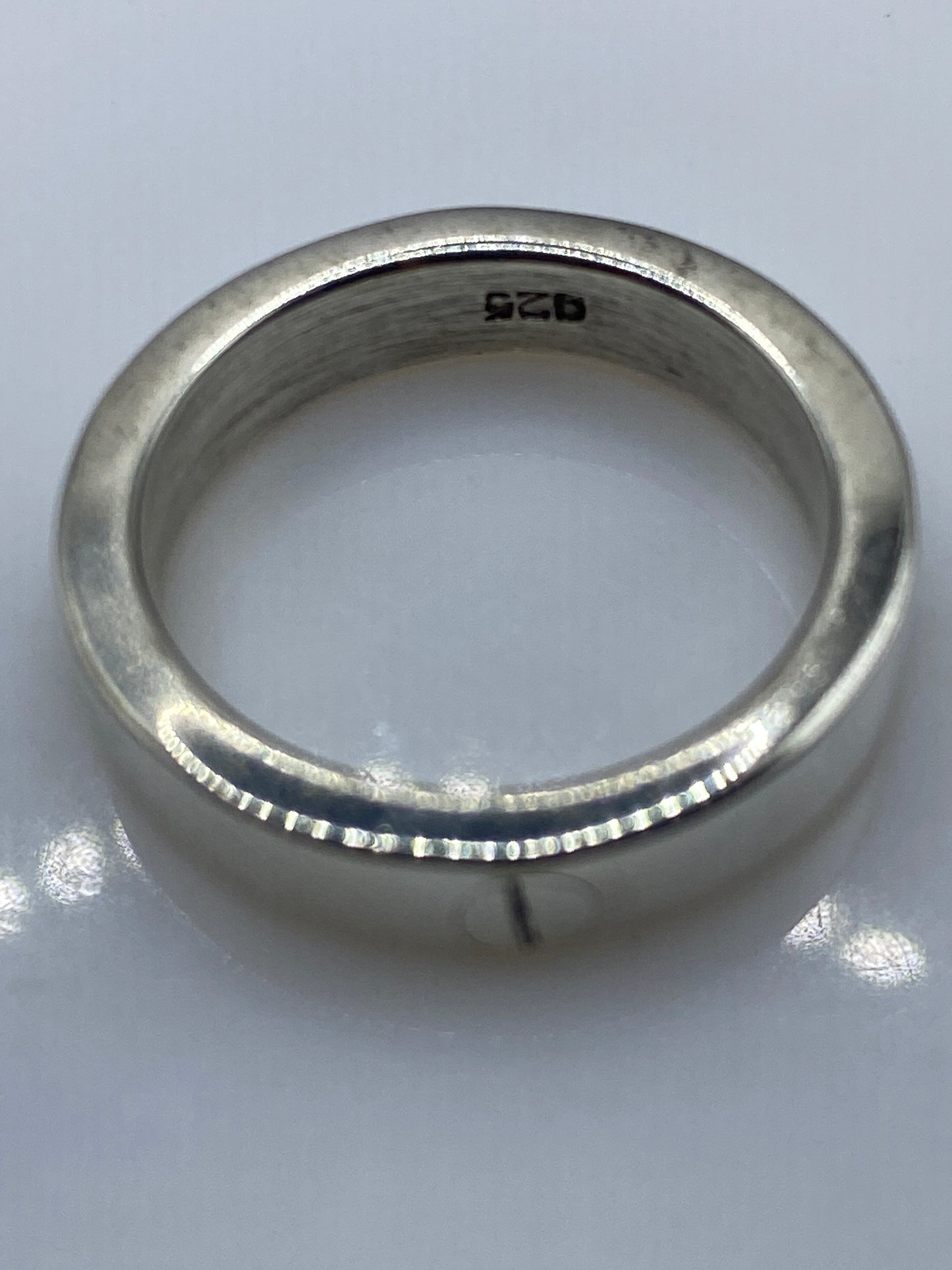 Anillo de Plata .925 Pulido Espejo — Banda Lisa Unisex — foto 5
