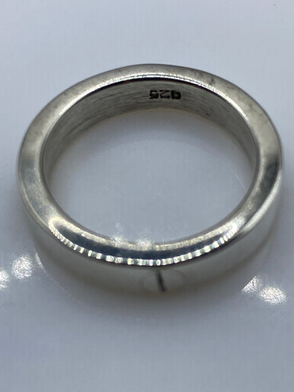 Anillo de Plata .925 Pulido Espejo — Banda Lisa Unisex — foto 5