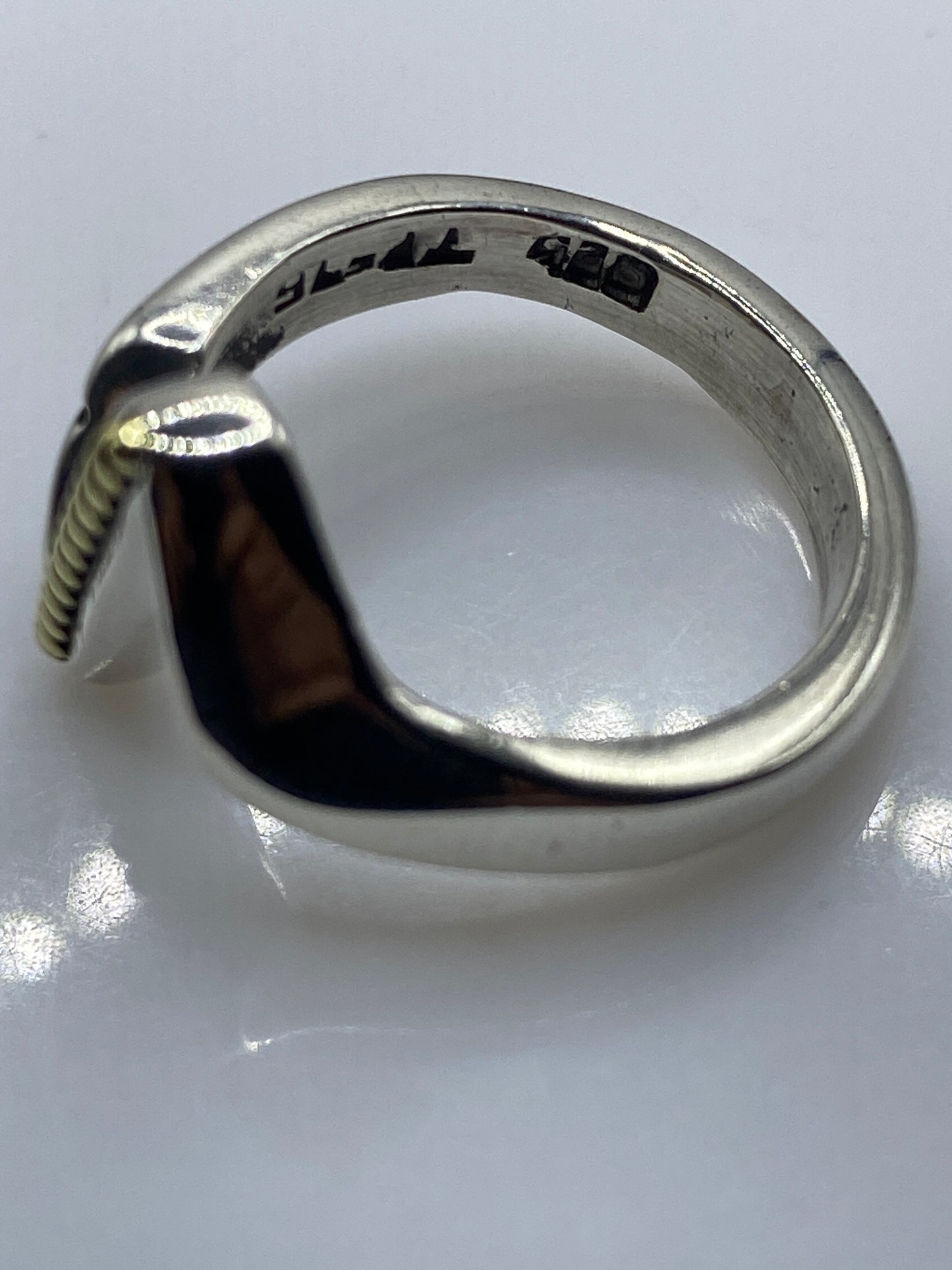 Anillo de Plata Eslabón Retorcido — Diseño Moderno — foto 5