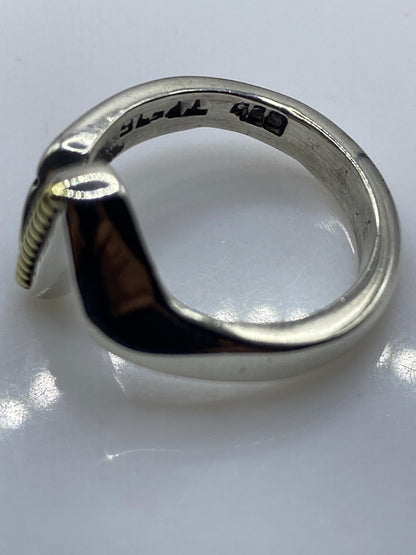 Anillo de Plata Eslabón Retorcido — Diseño Moderno — foto 5