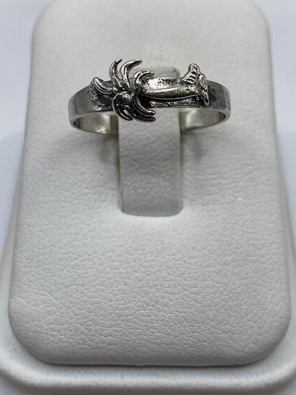 Anillo solitario de plata .925 minimalista en estuche blanco