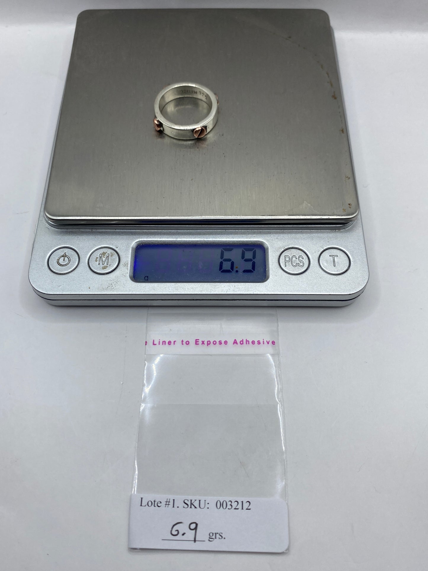 Anillo de Plata .925 Liso Sello para Hombre — Diseño Moderno — foto 6