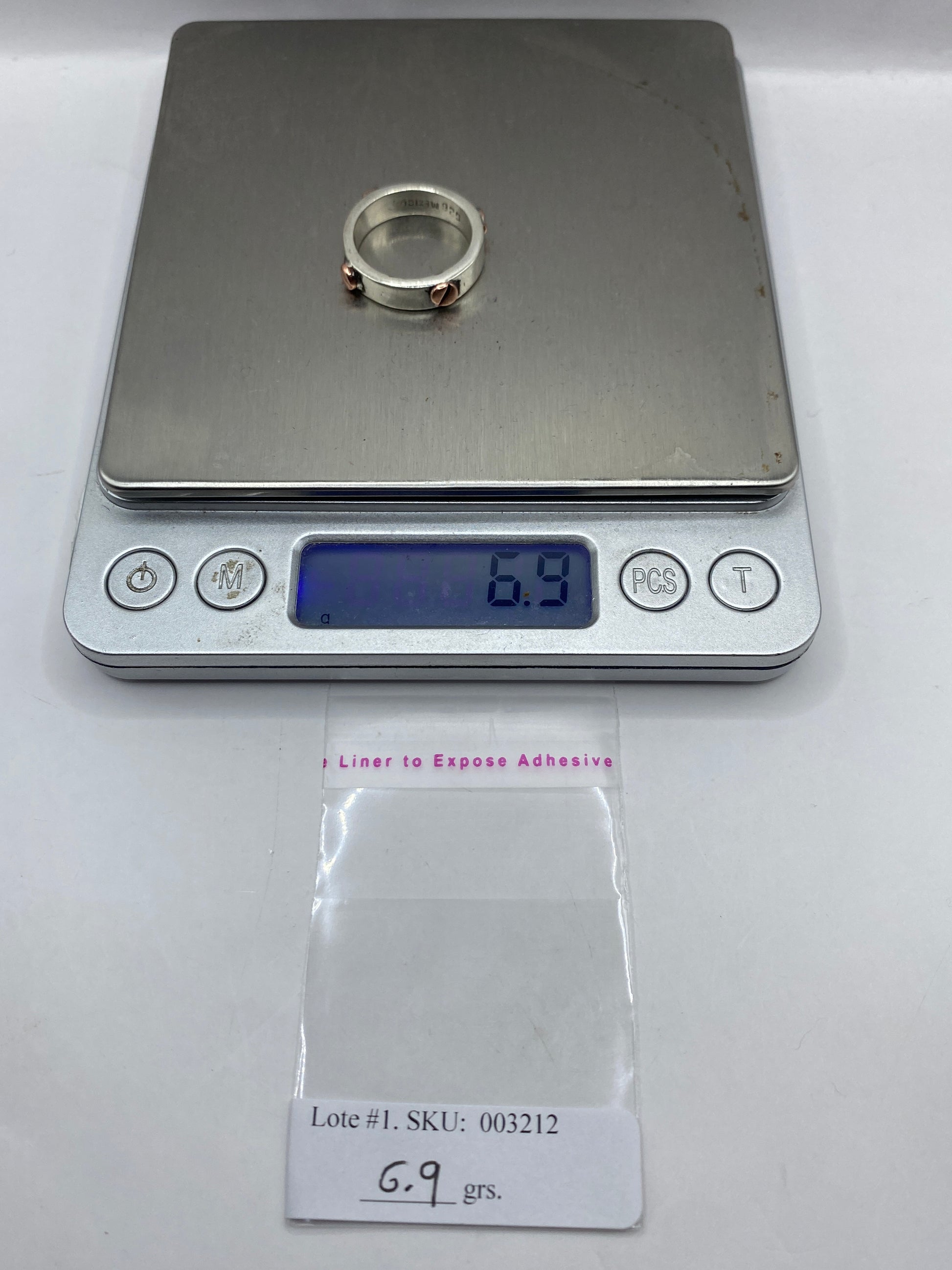 Anillo de Plata .925 Liso Sello para Hombre — Diseño Moderno — foto 6
