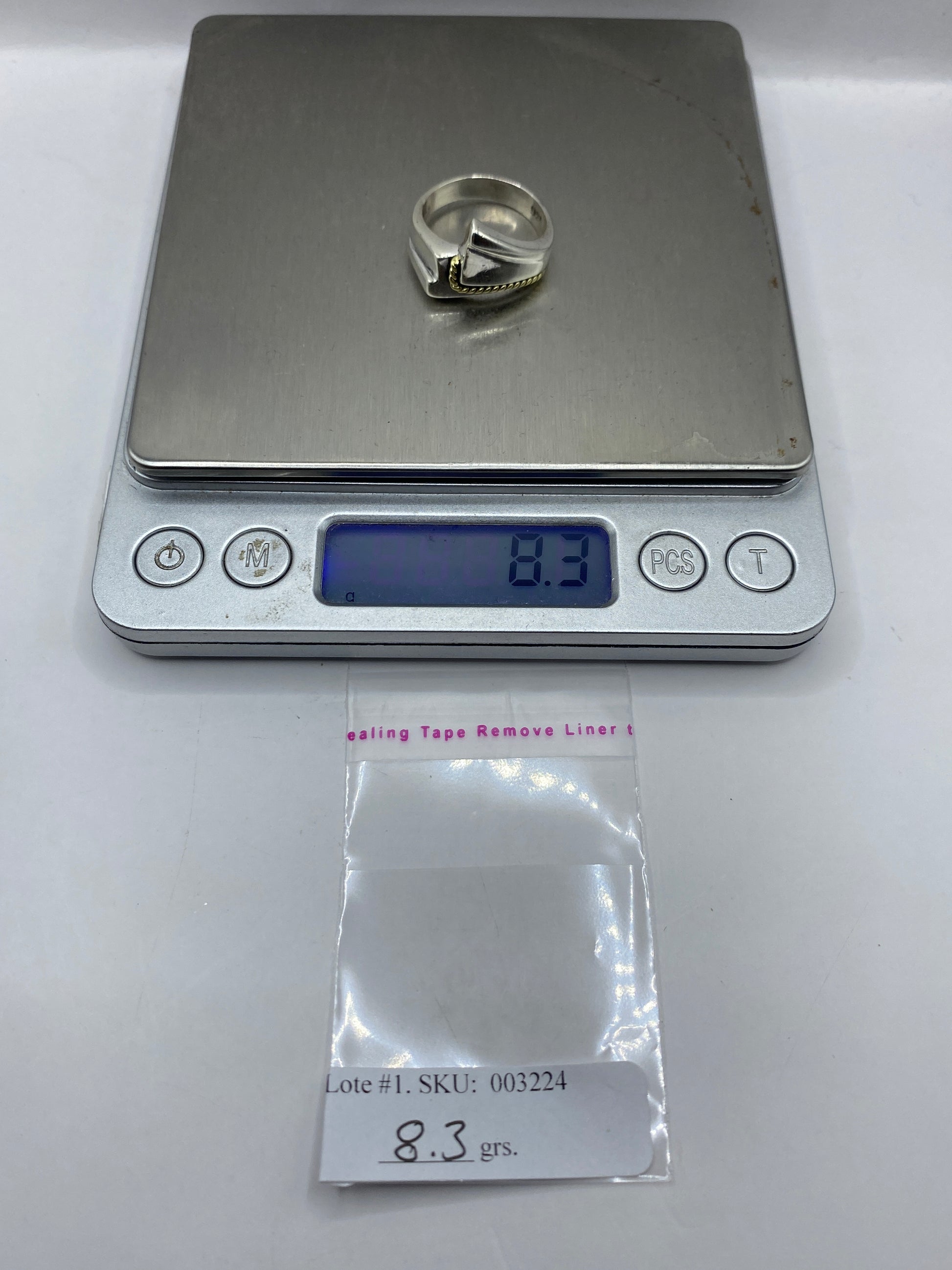 Anillo de Plata Minimalista Retorcido — Uso Diario Para Él — foto 6