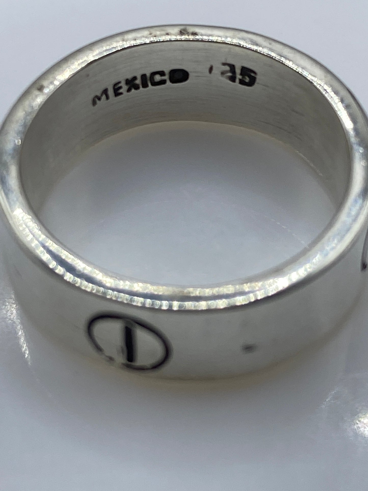 Anillo de Plata Sello Minimalista para Hombre — Banda Ancha .925 — foto 5
