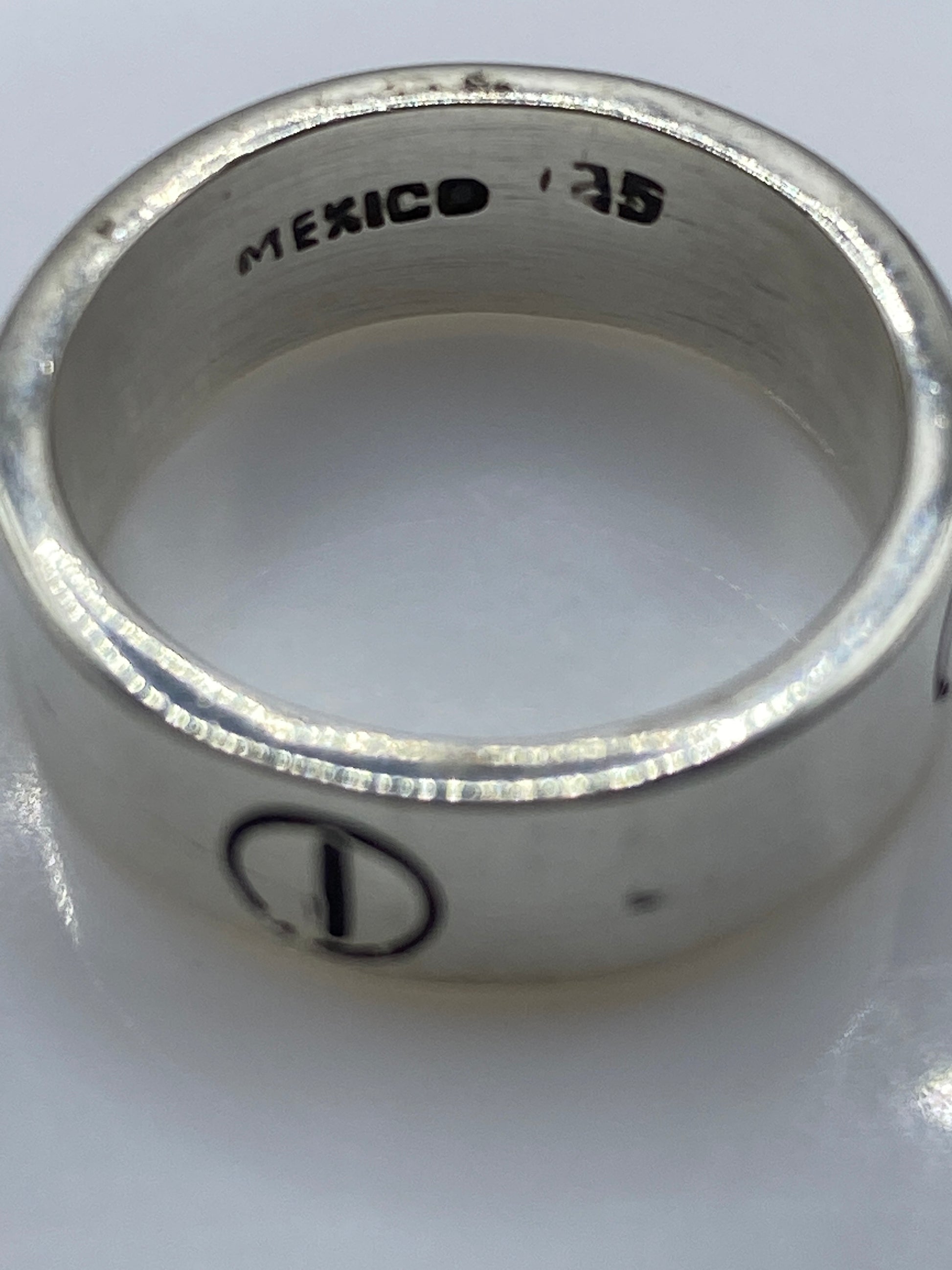 Anillo de Plata Sello Minimalista para Hombre — Banda Ancha .925 — foto 5