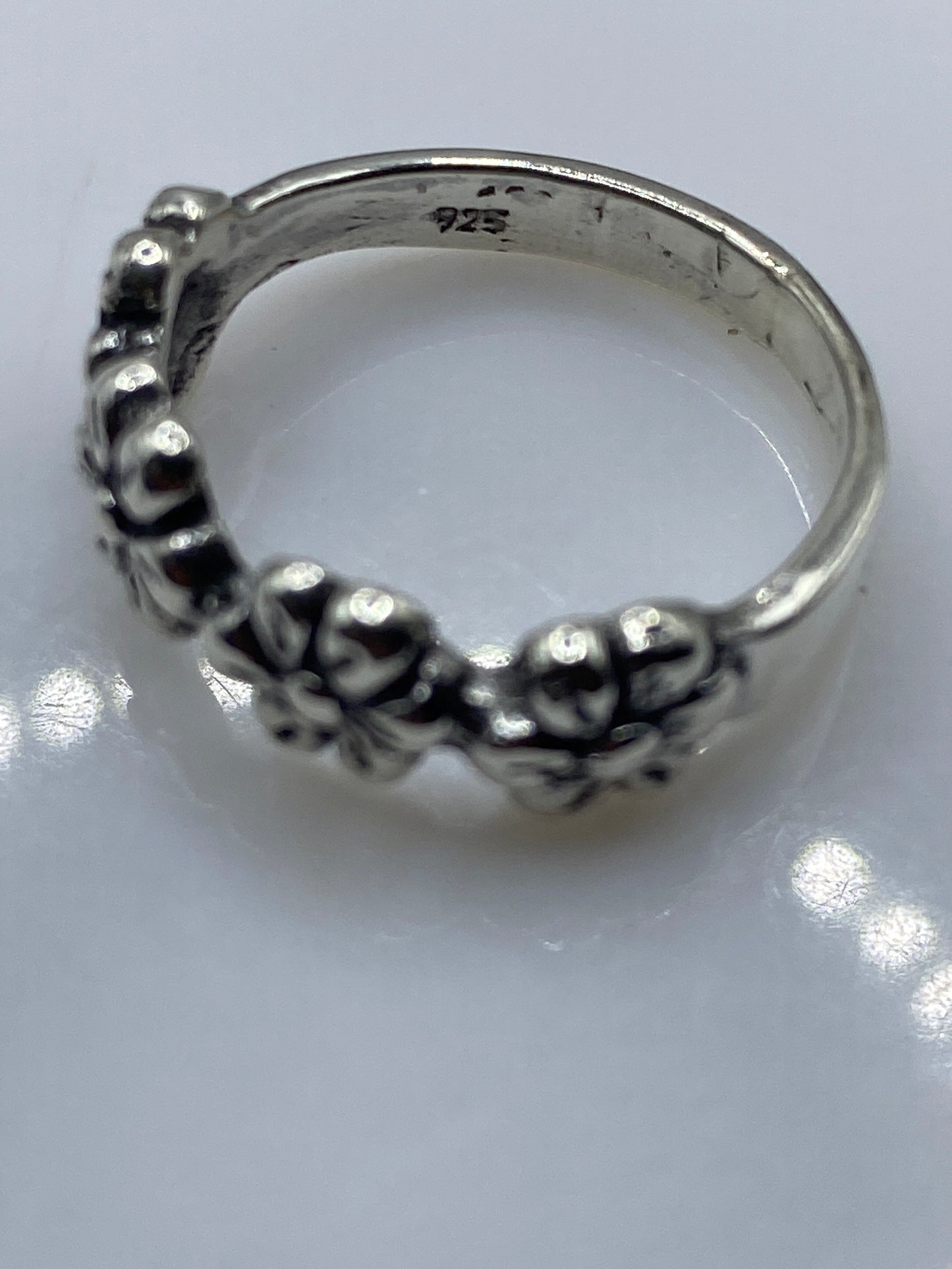 Anillo de Plata Flores Fundidas — Diseño Artesanal Taxco — foto 5