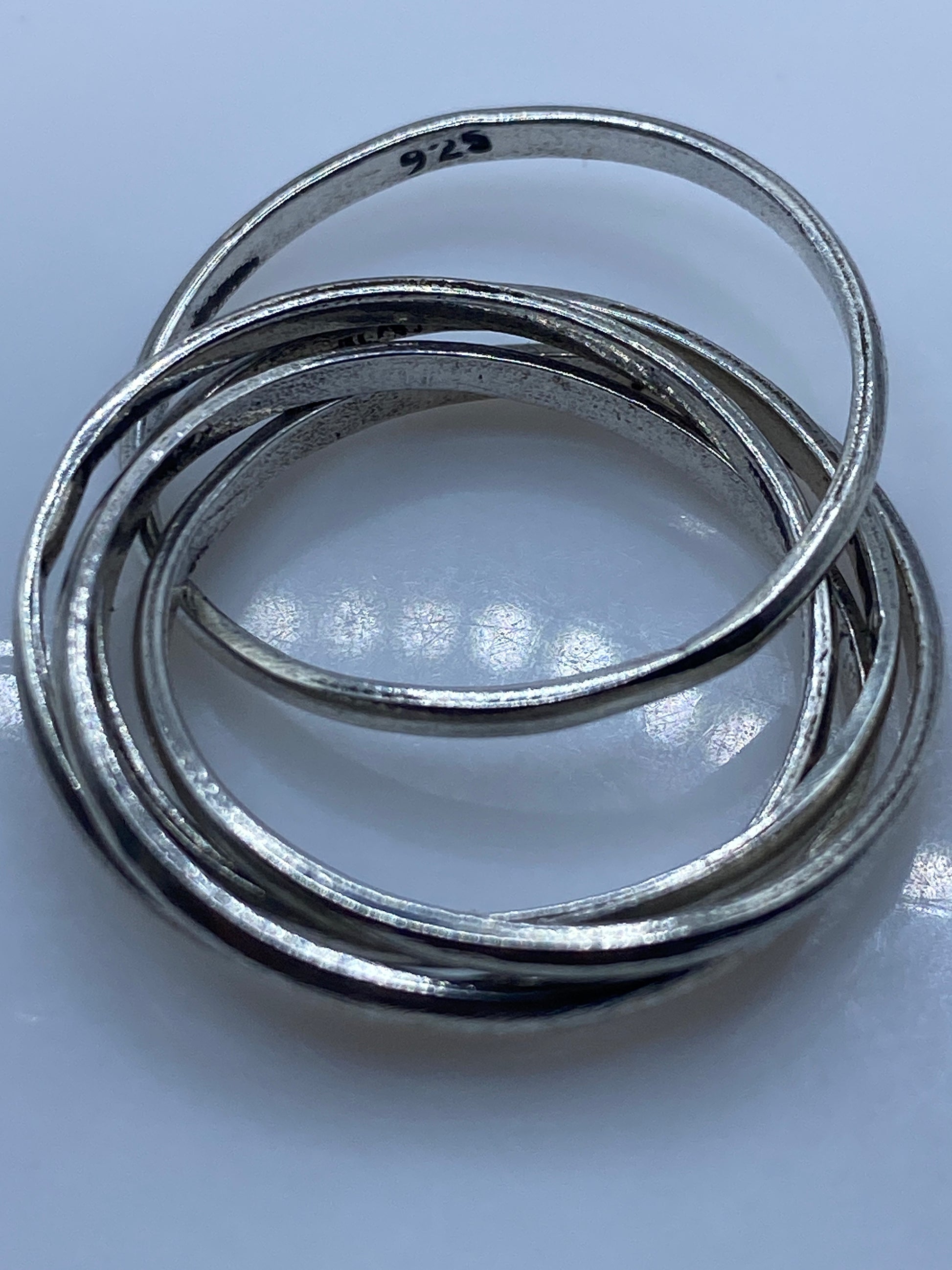 Anillo de Plata Bandas Entrecruzadas — Minimalista Taxco — foto 5