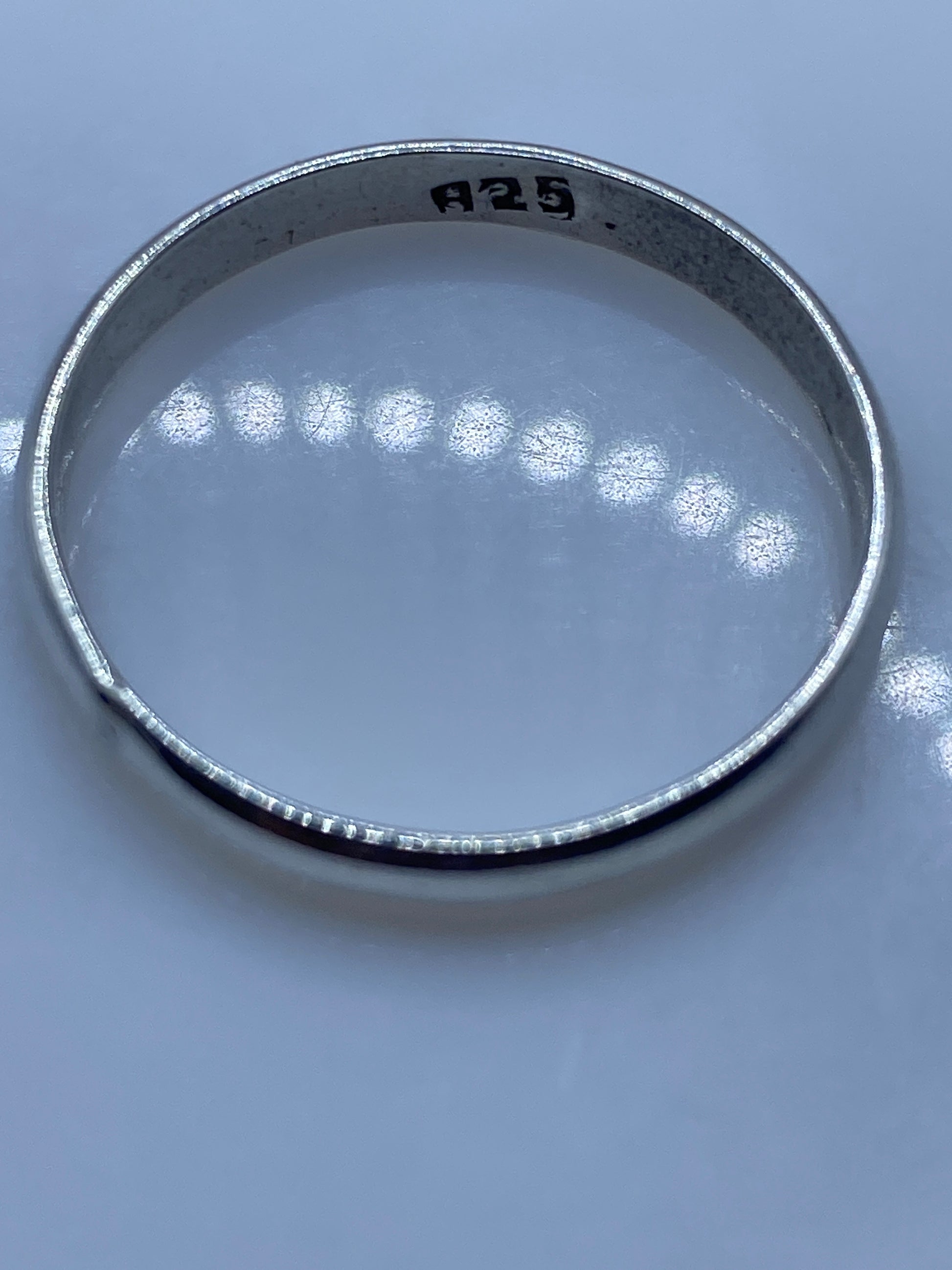 Anillo de Plata Banda Pulida Minimalista — Uso Diario — foto 5