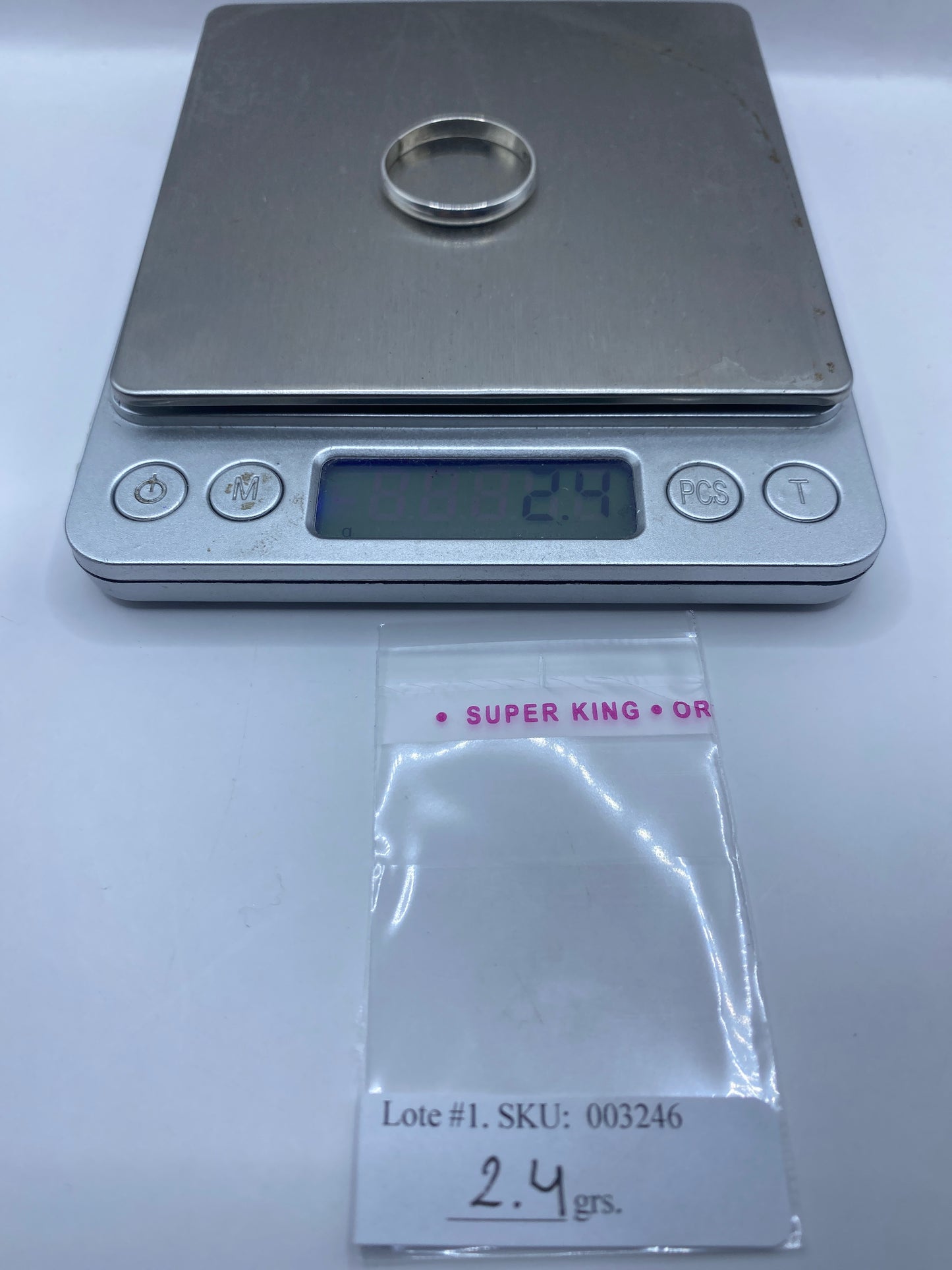 Anillo de Plata Banda Pulida Minimalista — Uso Diario — foto 6