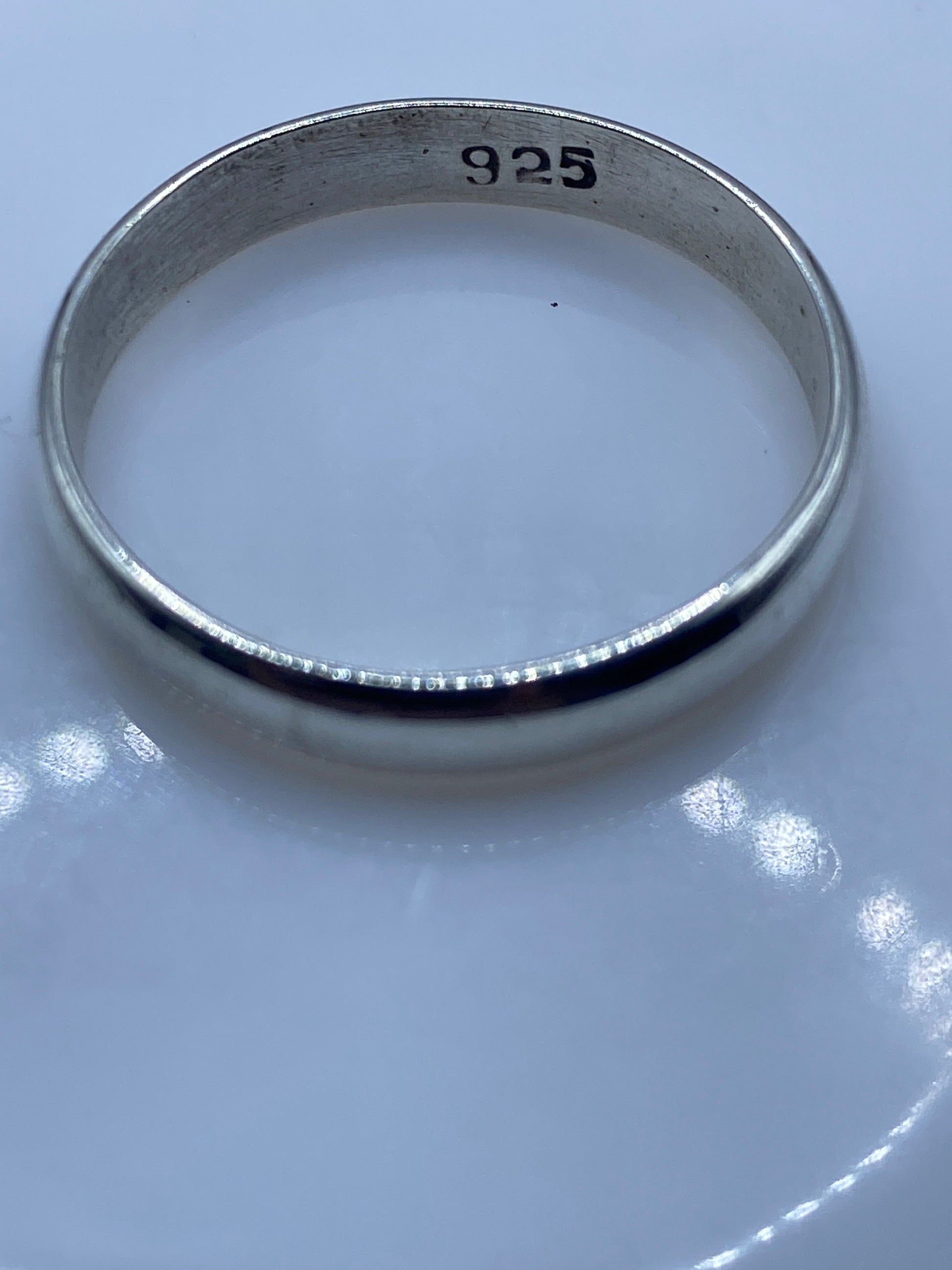 Anillo de Plata Banda Pulida Espejo — Minimalista .925 — foto 5