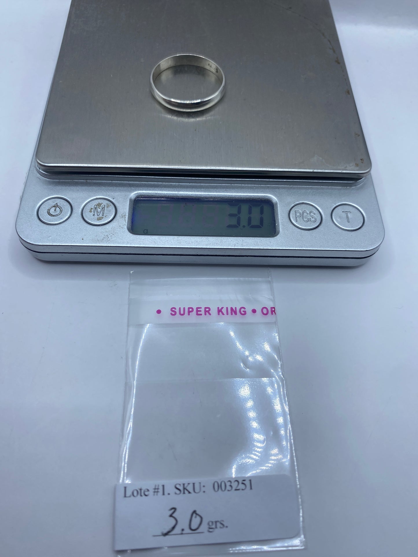 Anillo de Plata Banda Pulida Minimalista — Uso Diario — foto 6