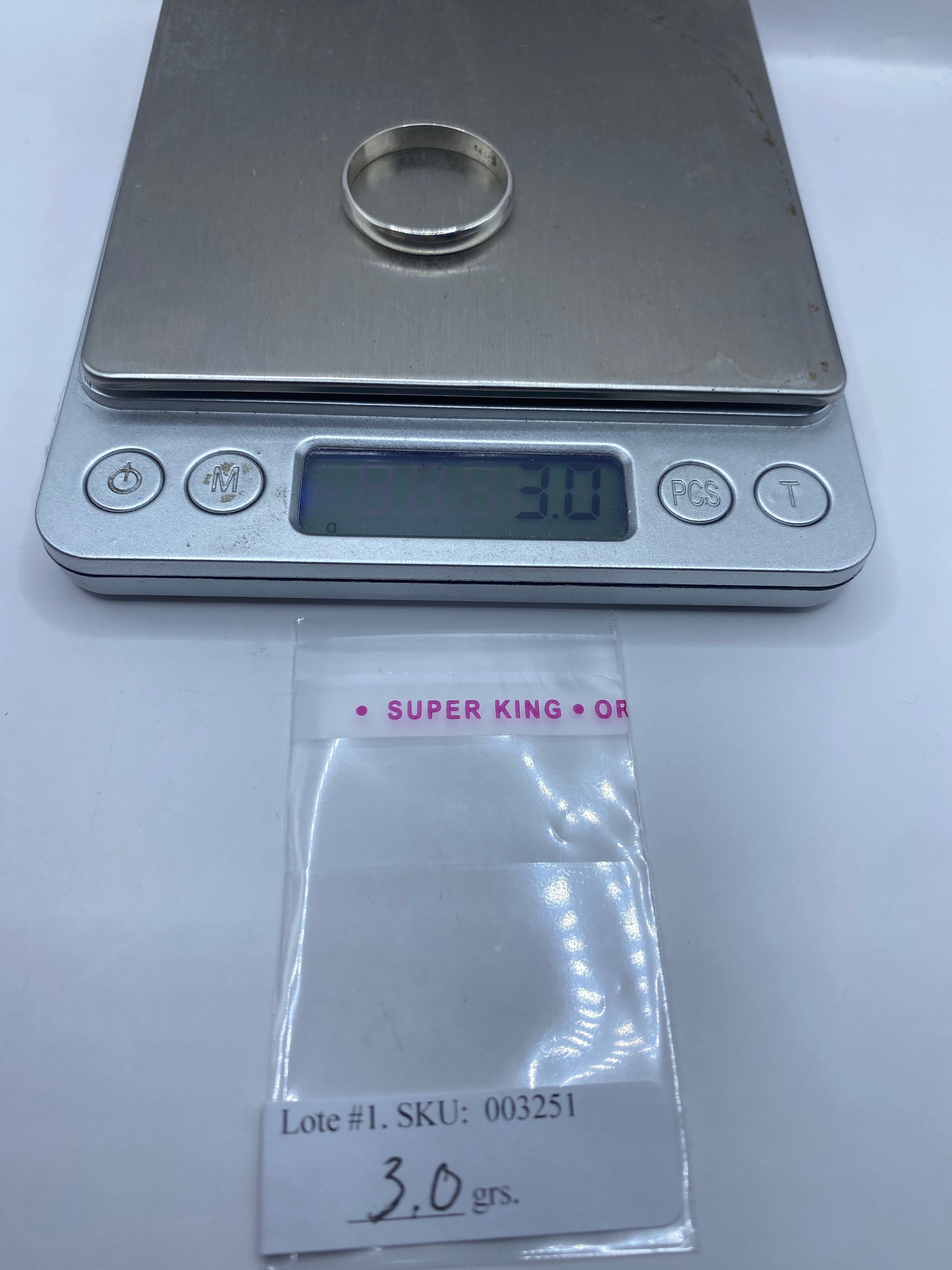 Anillo de Plata Banda Pulida Minimalista — Uso Diario — foto 6