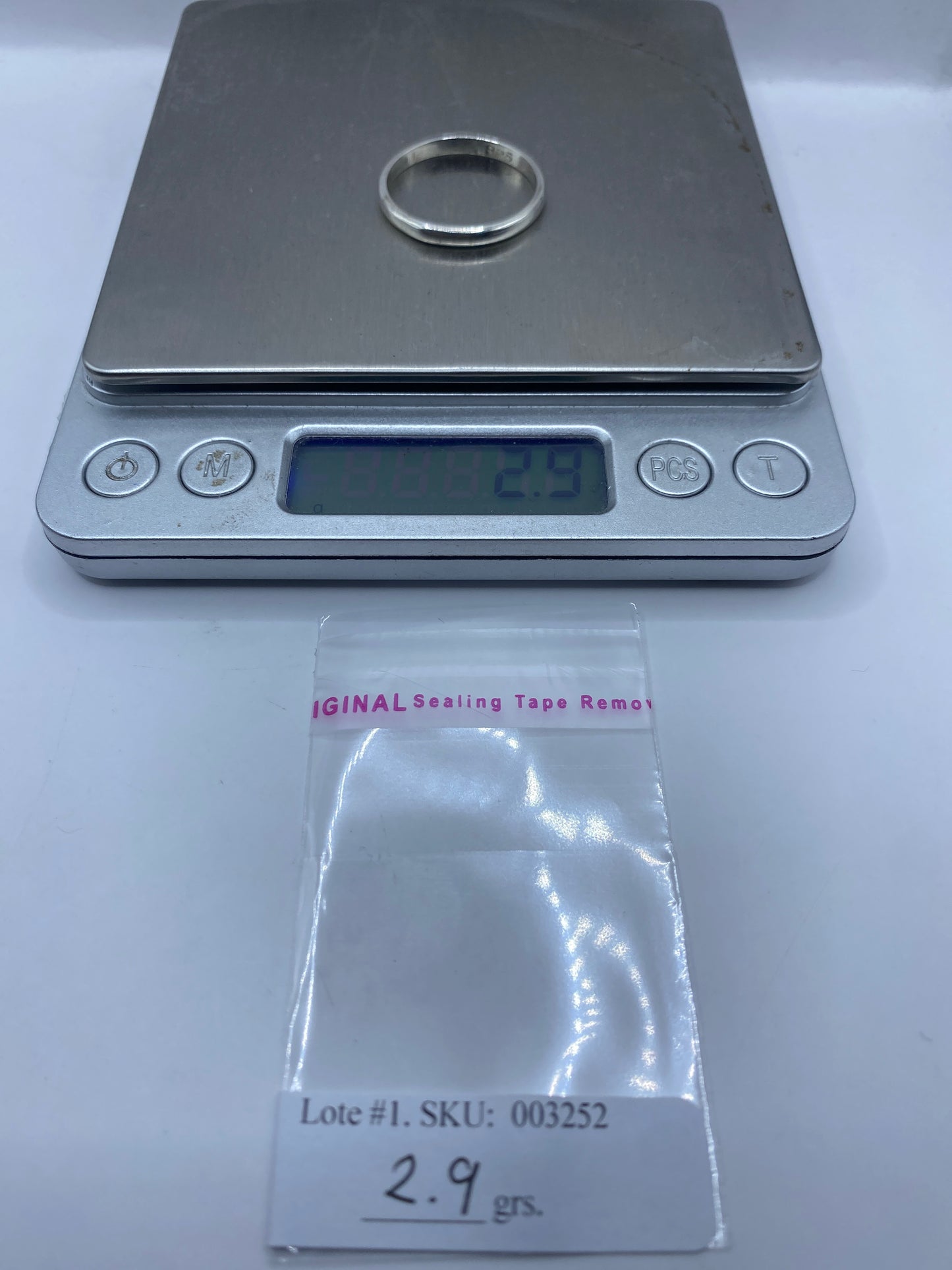 Anillo de Plata Banda Lisa Minimalista — Uso Diario — foto 6