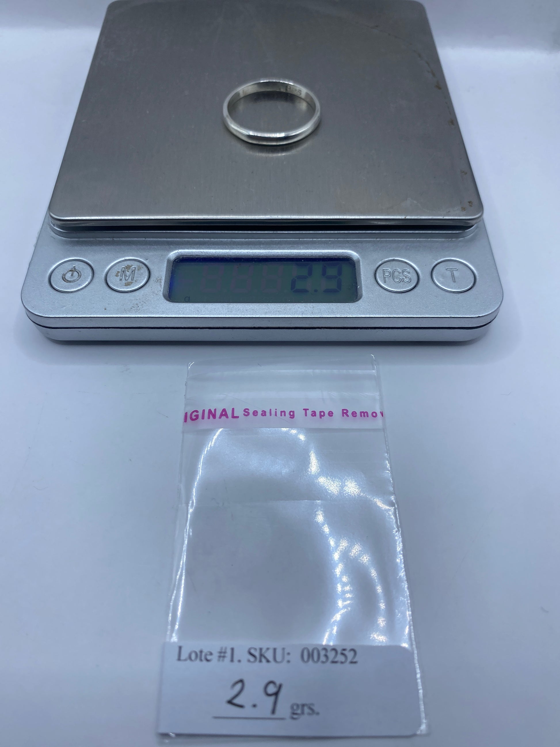 Anillo de Plata Banda Lisa Minimalista — Uso Diario — foto 6