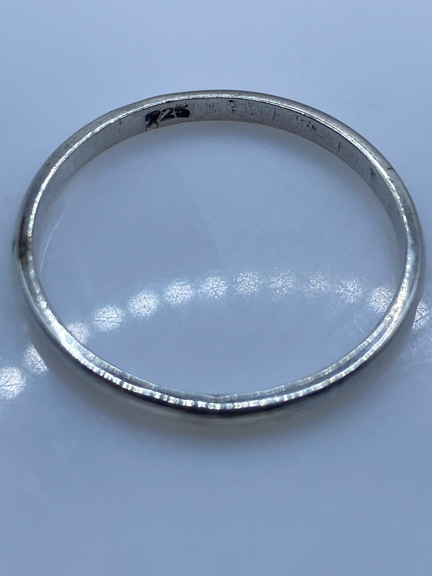 Anillo de Plata Pulido Brillante — Banda Lisa Minimalista — foto 5