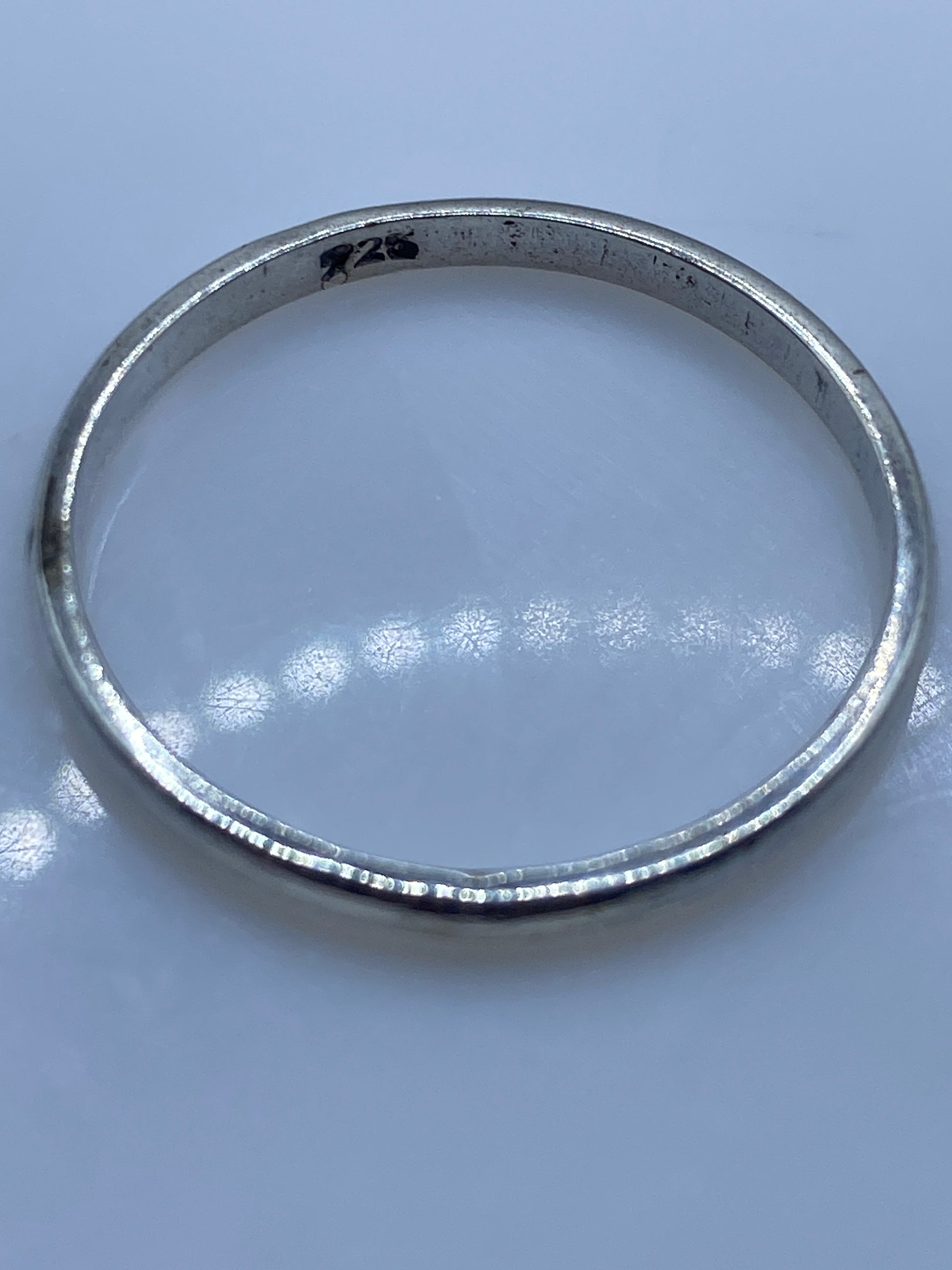 Anillo de Plata Pulido Brillante — Banda Lisa Minimalista — foto 5