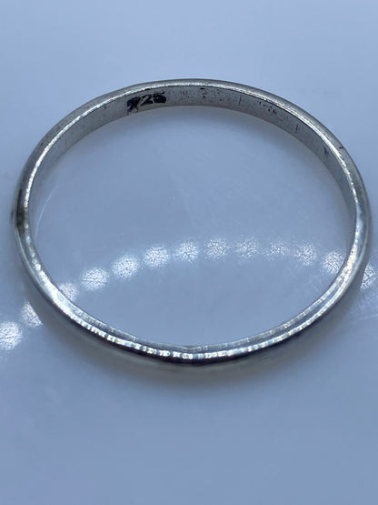 Anillo de Plata Pulido Brillante — Banda Lisa Minimalista — foto 5