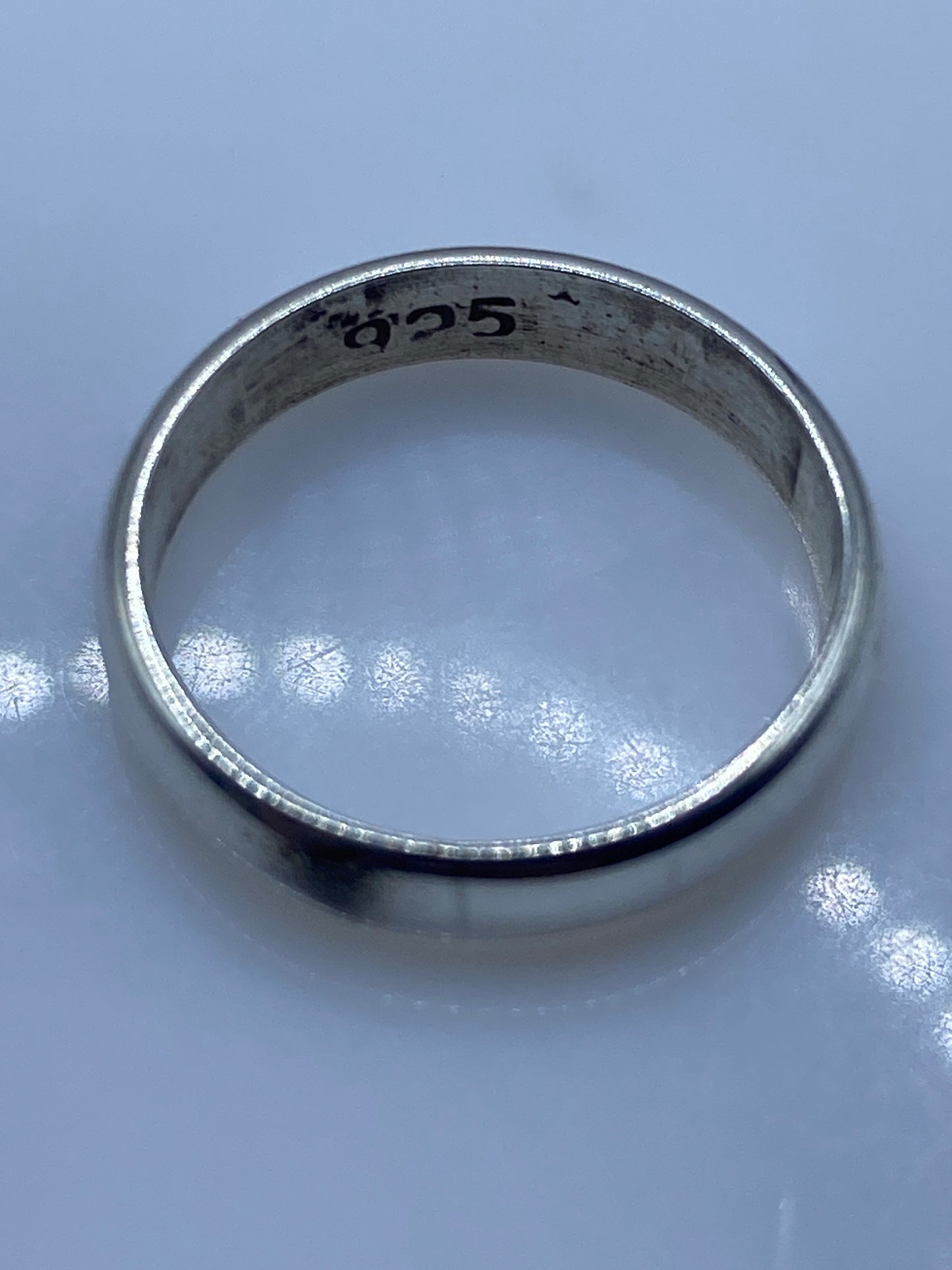 Anillo de Plata Pulido Banda Lisa — Clásico Minimalista — foto 5