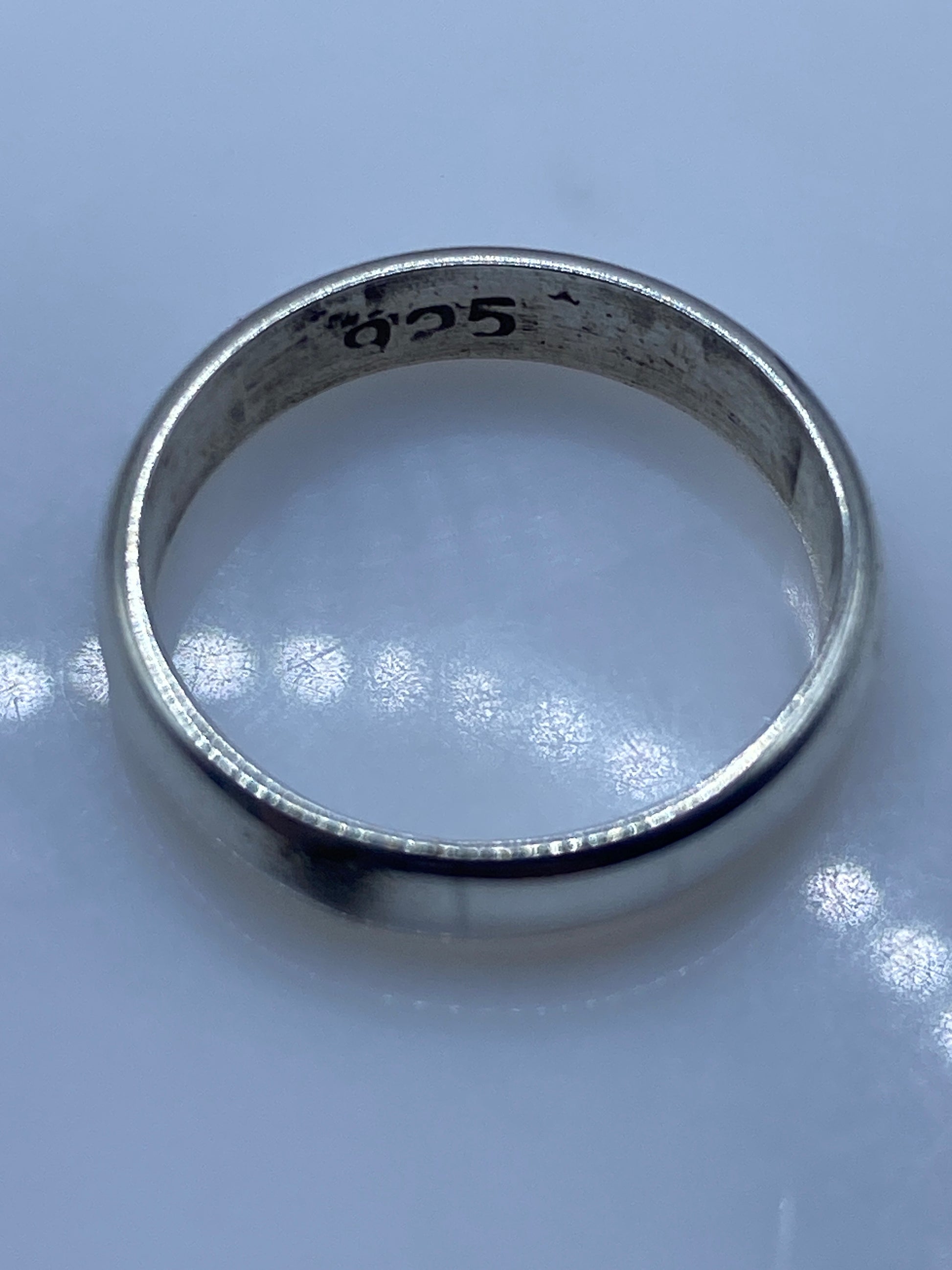 Anillo de Plata Pulido Banda Lisa — Clásico Minimalista — foto 5