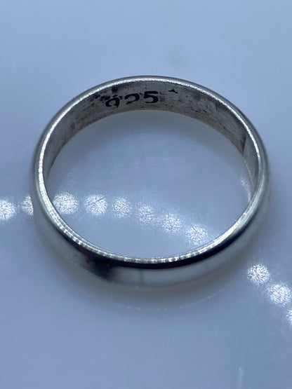 Anillo de Plata Pulido Banda Lisa — Clásico Minimalista — foto 5