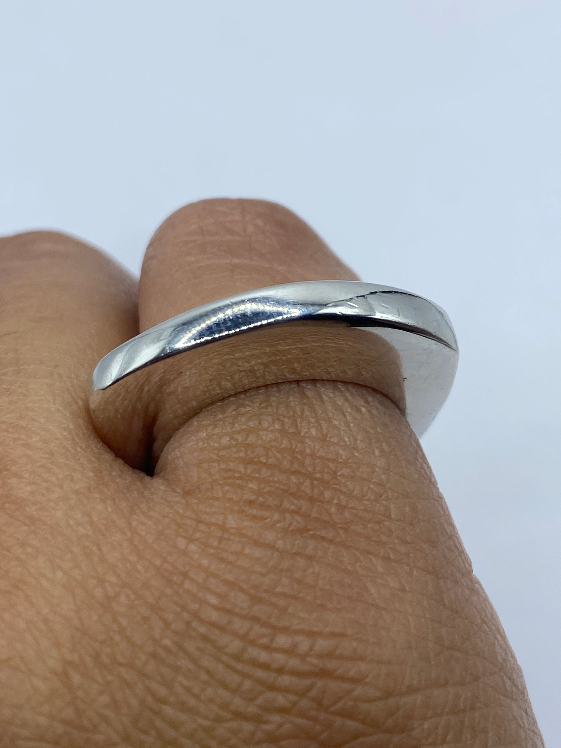 Anillo de Plata Pulida Minimalista — Banda Lisa .925 — foto 4