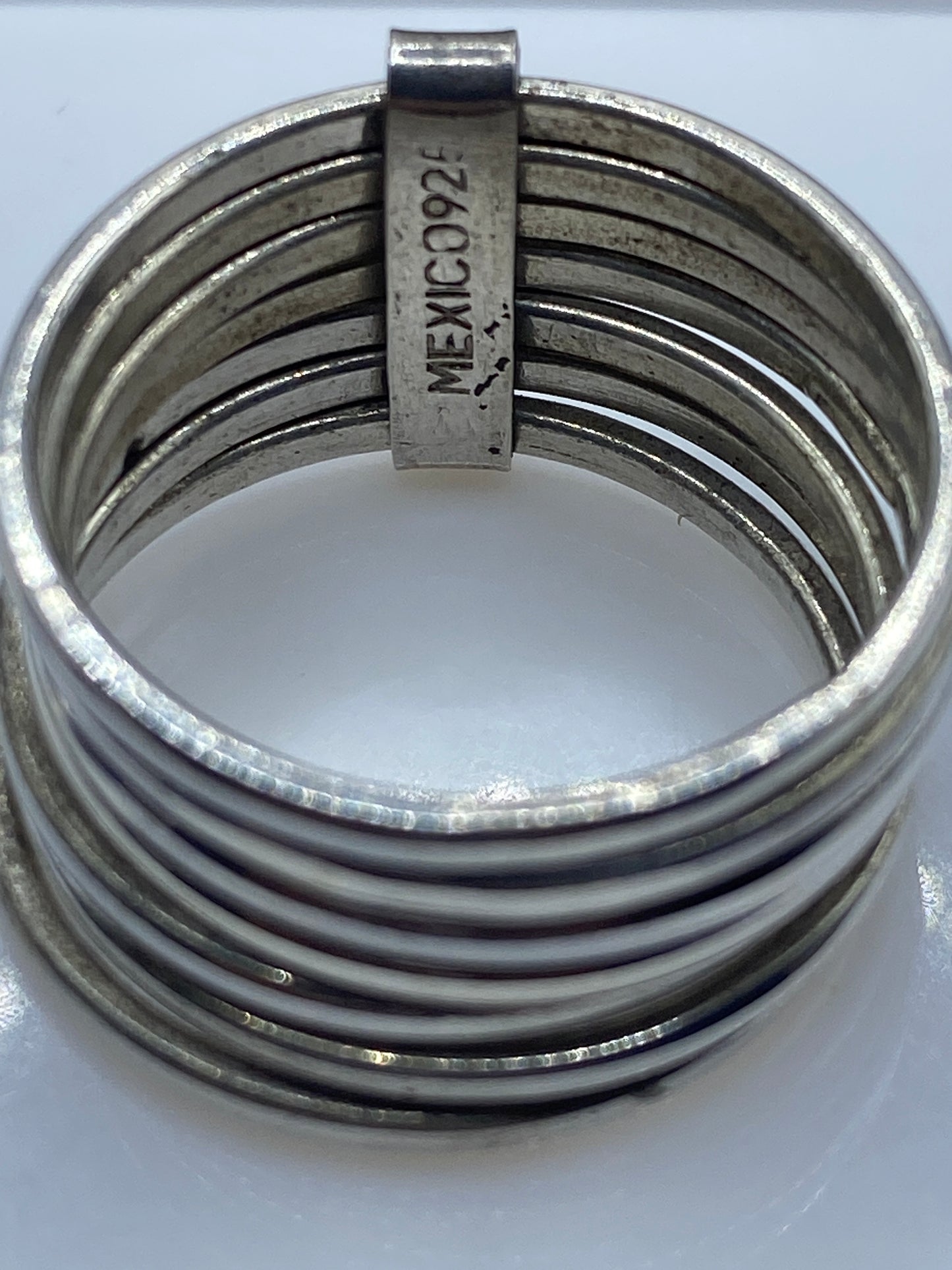 Anillo de Plata Bandas Paralelas Minimalista — Talla 9 — foto 5