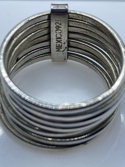 Anillo de Plata Bandas Paralelas Minimalista — Talla 9 — foto 5