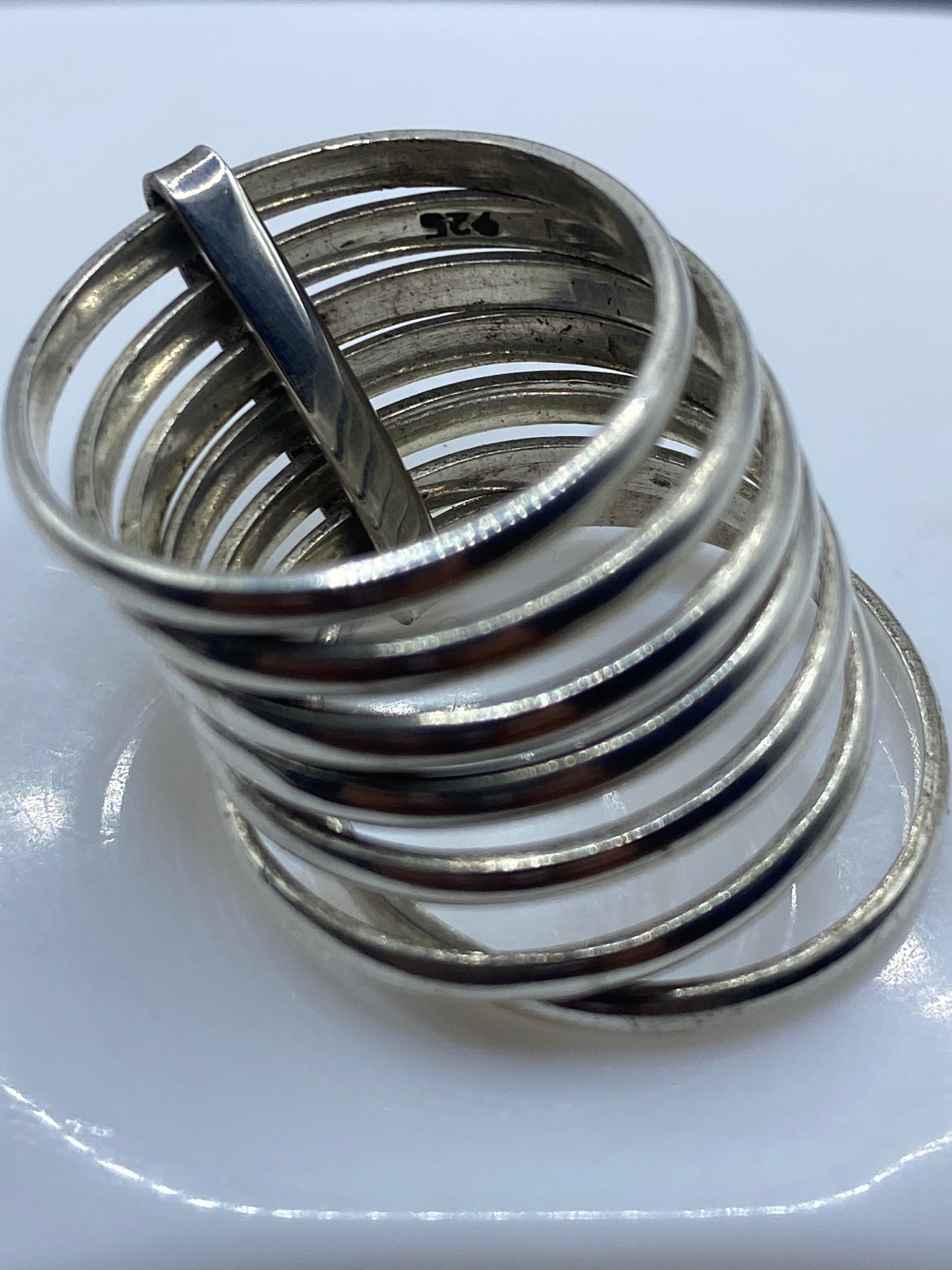 Anillo de Plata Apilable Bandas Lisas — Minimalista — foto 5