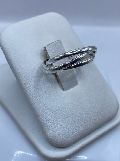 Anillo de Plata Bandas Entrelazadas — Minimalista Taxco — foto 2